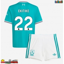 Camisa de Futebol Liverpool Hugo Ekitike #22 Equipamento Alternativo Infantil 2025-26 Manga Curta (+ Calças curtas)